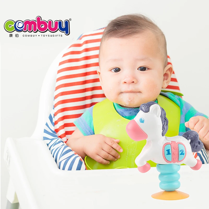 Electric Flashing Light Music Spring Rocking Baby Horse Toy