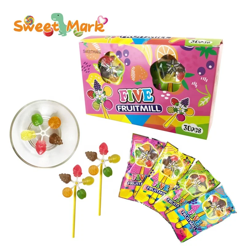Classic Windmill Lollipop Candy - Mix Fruit Hard Candy