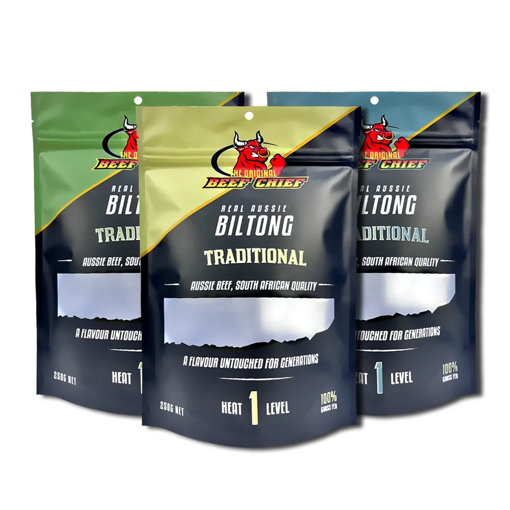 Custom Printing Meat Packaging Bags Custom Beef Jerky Vacuum Bags Beef