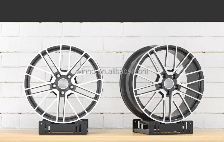 Rotating Wheel Rim Display Stand for Auto Parts Repair Store