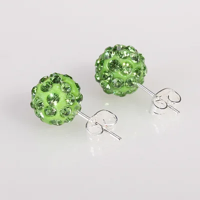 Rhinestones Crystal Ball Stud Earrings Perfect for Parties