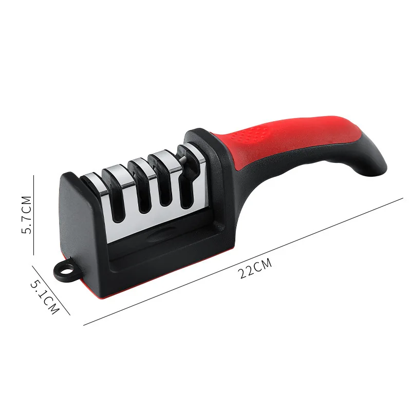 Low Price Wholesale Home Kitchen Stable Portable Knife Sharpening Red