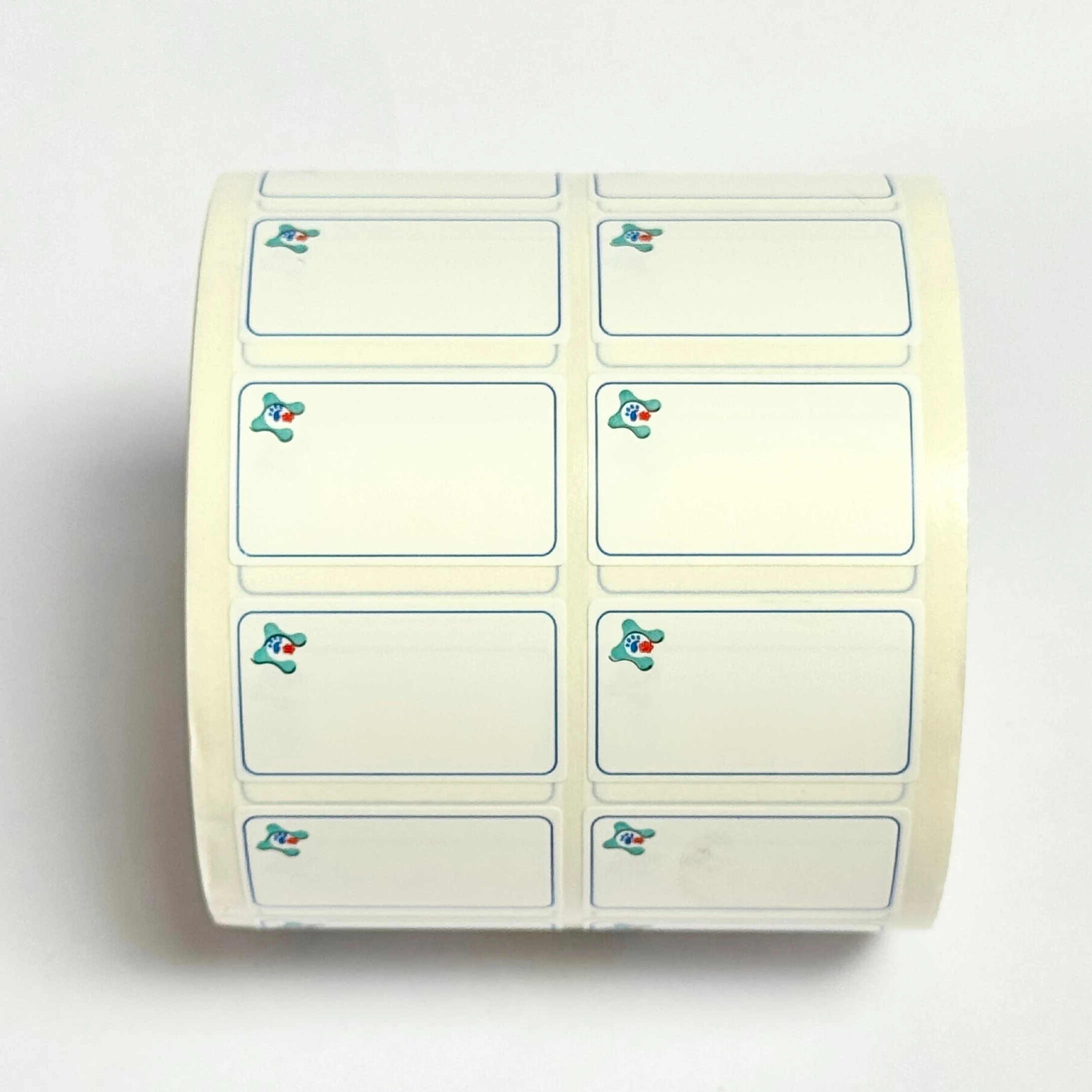 Custom Durable Anti-Counterfeit Eco-Friendly Rectangular Permanent Self-Adhesive Paper Labels for Direct Thermal Use Electronics