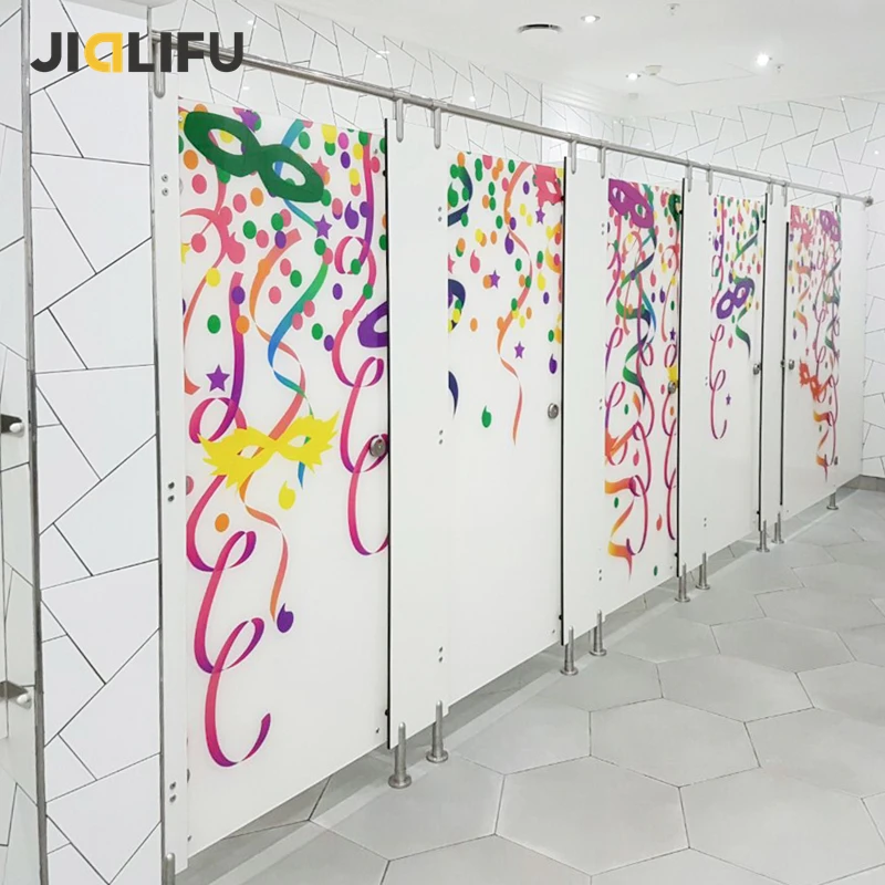 Standard Size Phenolic Toilet Cubicle Partition Material Philippines