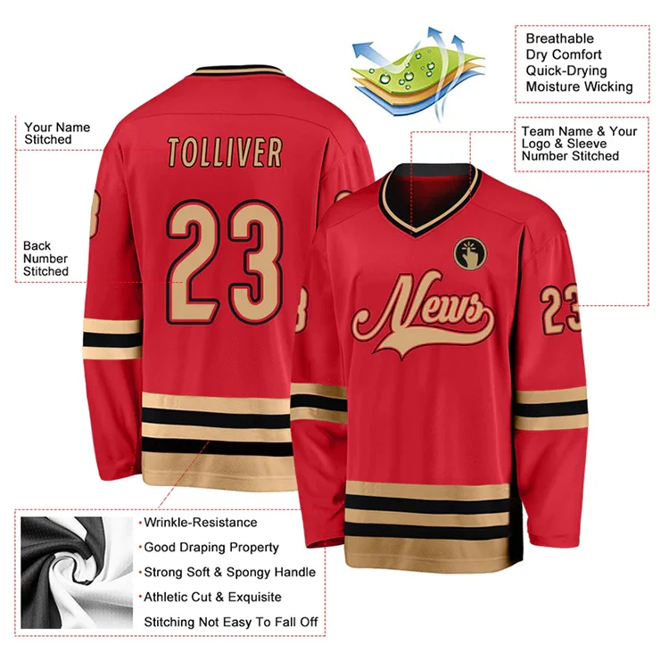 Wholesale Blank Practice Sublimation Custom Ice Hockey Jersey Wholesale