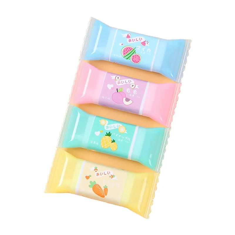 Высококачественная прочная Лента для коррекции экологически чистой пластиковой формы любимые школьные канцелярские принадлежности в форме конфет