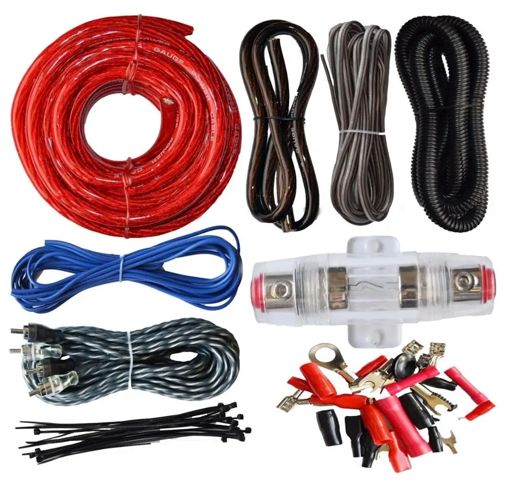 OFC Installation  Wiring Kit 4GA Amplifier Wiring Kit Car AMP Wiring Kits Car Audio Accessories