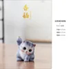 Creative cat-shaped incense holder - Kung Fu Little Blue Cat