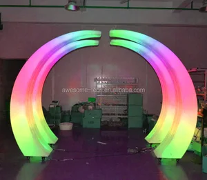 RGB LED Arch Light Waterproof IP65 Outdoor Lighting Garden Parties Carnival Backyard Decorations Colorful Plastic Rainbow