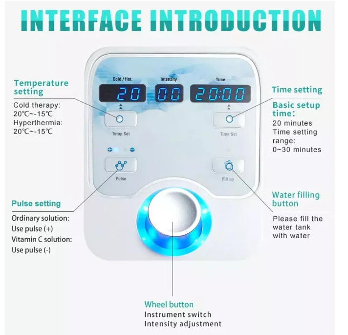 Newest portable Dcryo facial cooling and heating massager dcool electroporation machine for skin rejuvenation