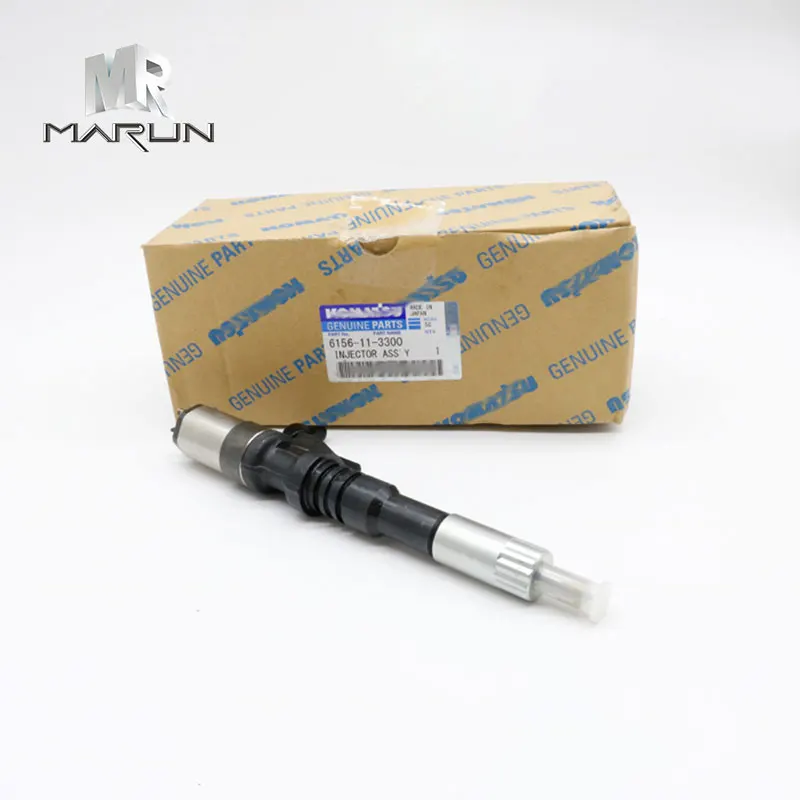 Genuine 6156-11-3300 6D125 Injection Nozzle Assembly for PC450-7 Excavator Construction Machinery Engine Parts