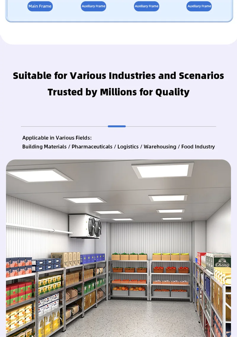 Product Introduction: Stainless Steel Storage Rack SUS201 with Adjustable Shelves for Warehouse and Commercial Use