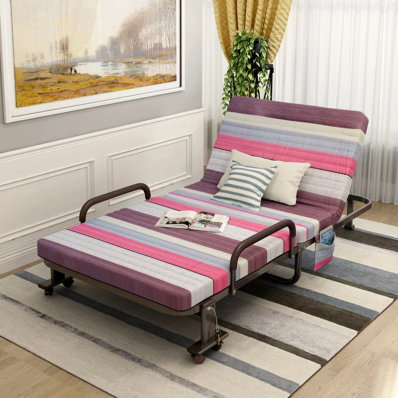 Comfortable Design High Quality Multifunctional Home Wrought Iron Folding Sofa and Bed