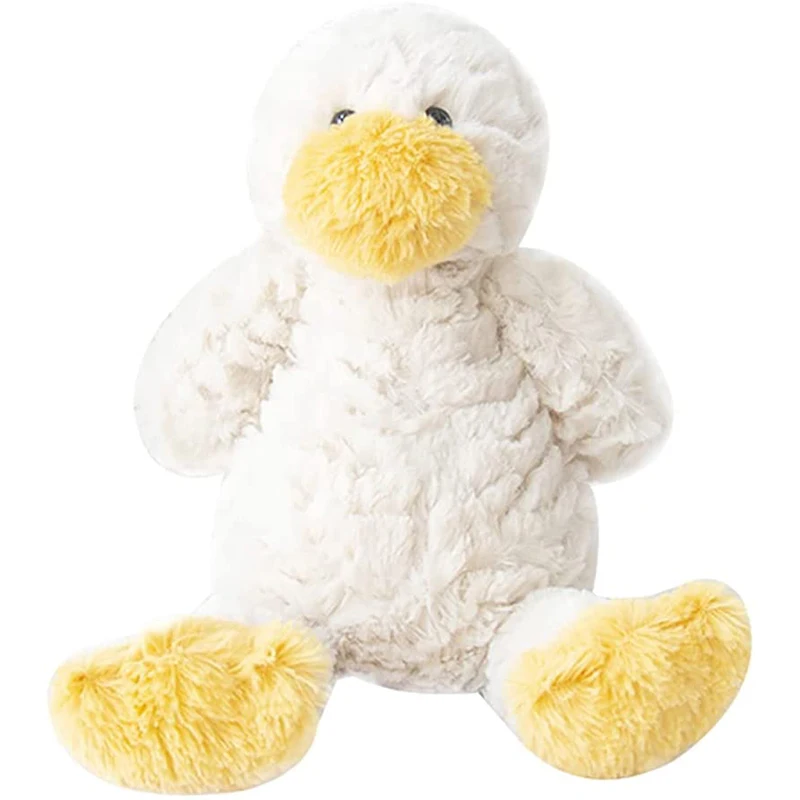 Kiuiom Grande Peluche Canard Jaune – 20 Cm – Coton PP, Tout Doux – Câlin Et Déco – Cadeau Enfant