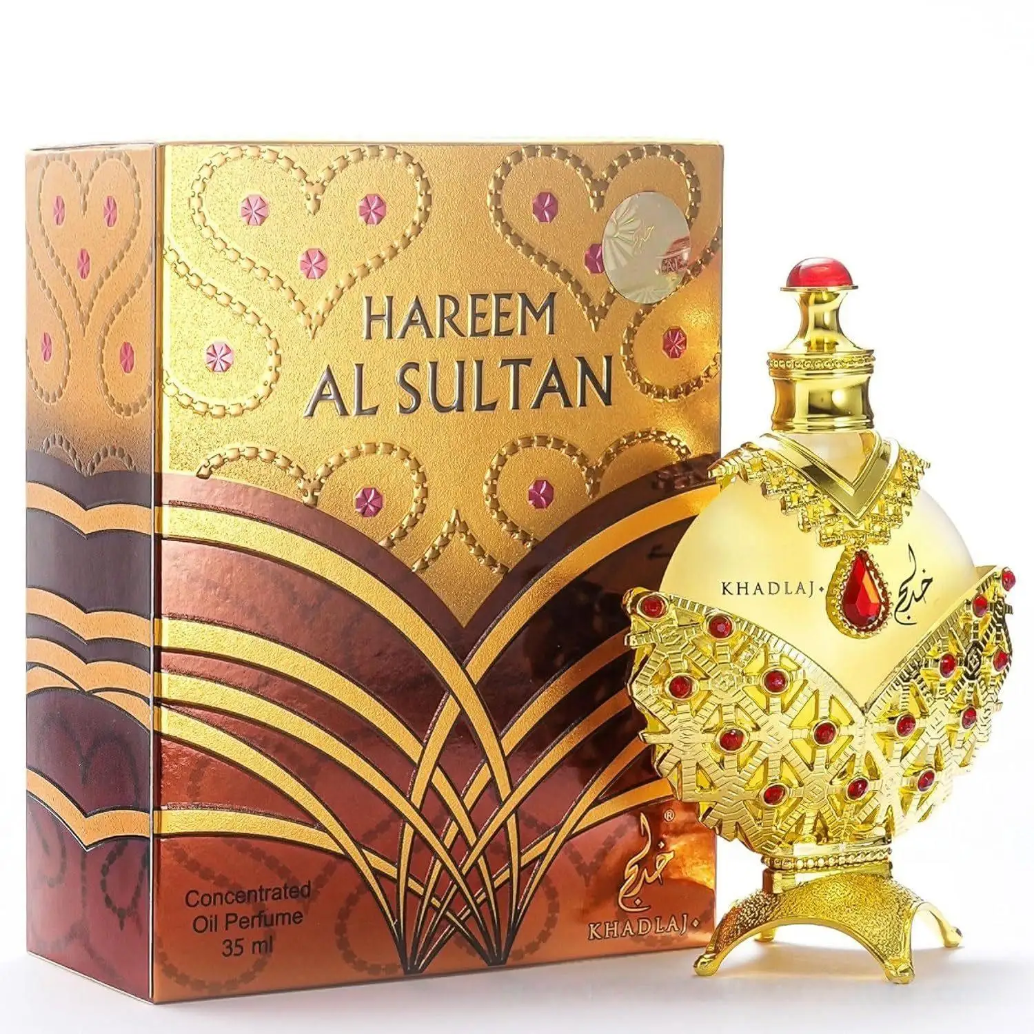Hareem Al Sultan Gold Perfume Oil - 35 ML by Khadlaj Premium Quality Best Fragrance Perfumes for Unisex