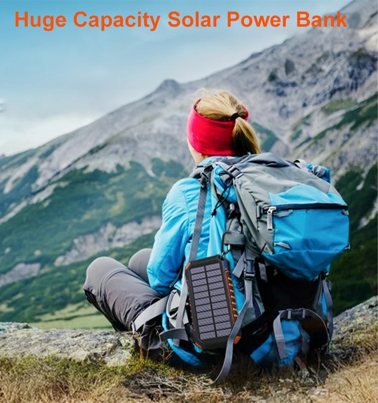 Riapow-batería portátil de carga rápida, Powerbank con Cables