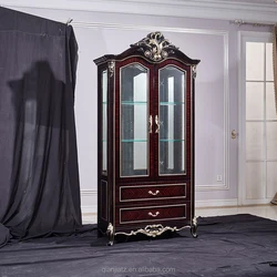 Деревянные Боковые шкафы в европейском стиле стакан для ресторана и современный шкаф