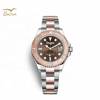 Customized diver's high-end watch VR factory 904L steel size 40mm ETA 2836 movement rose gold chocolate dial watch