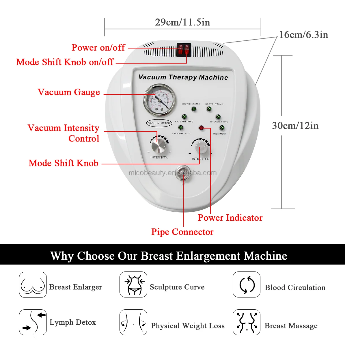 Vacuum Cupping Breast Massager Vacuum Therapy Buttocks Lifting Breast Enlargement Pump Machine