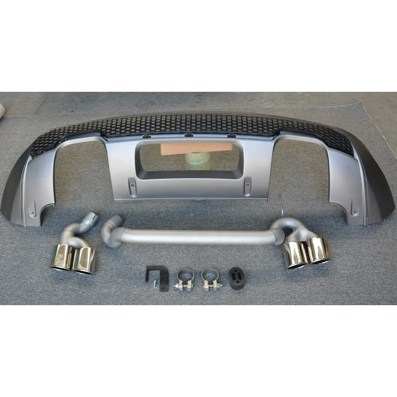 SQ3 Rear Diffuser for Audi Facelift SQ3 Style Rear Bumper Lip Diffuser Tail Throat Exhaust  2013 2014 2015 2016 2017 2018