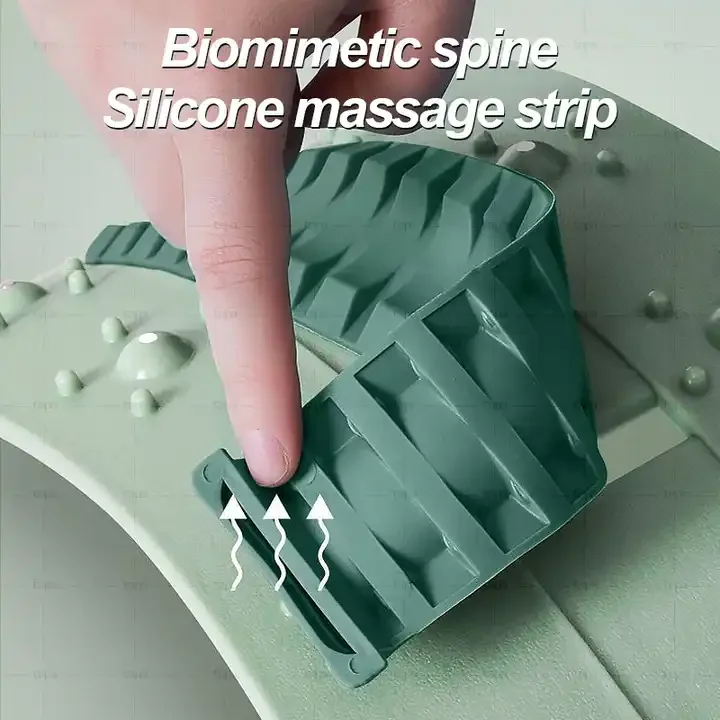 l0098 lumbar vertebra corrector waist back straightener adjustable back massage stretcher-4