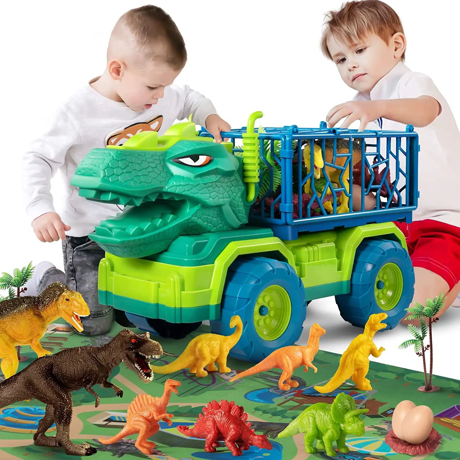 Jurassic Park Truck Toy - Dinosaur Carrier Transport Set