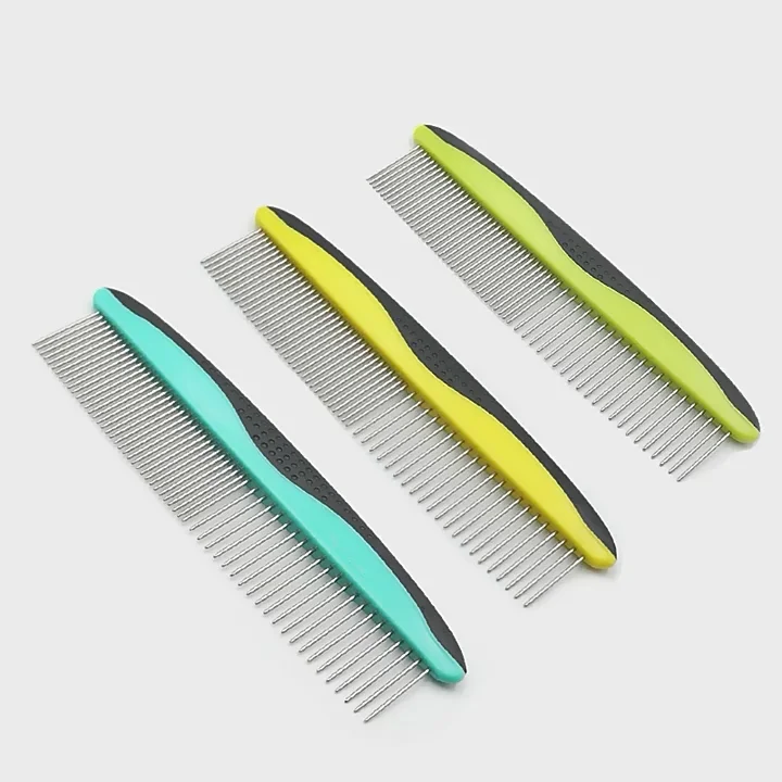 Pet Grooming Tool Dog Comb For Removes Tangles And Knots Cat Comb For Removing Matted Fur Pet Hair Comb For Home Grooming Kit