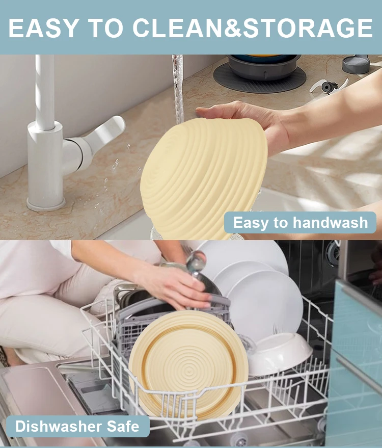 Nonstick Round Oval Sourdough Bread Proofing Baskets Bowl,Proofing