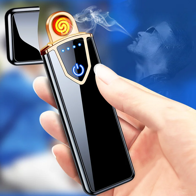 New Usb Charging Lighter Touch Screen Electronic Cigarette Lighters ...