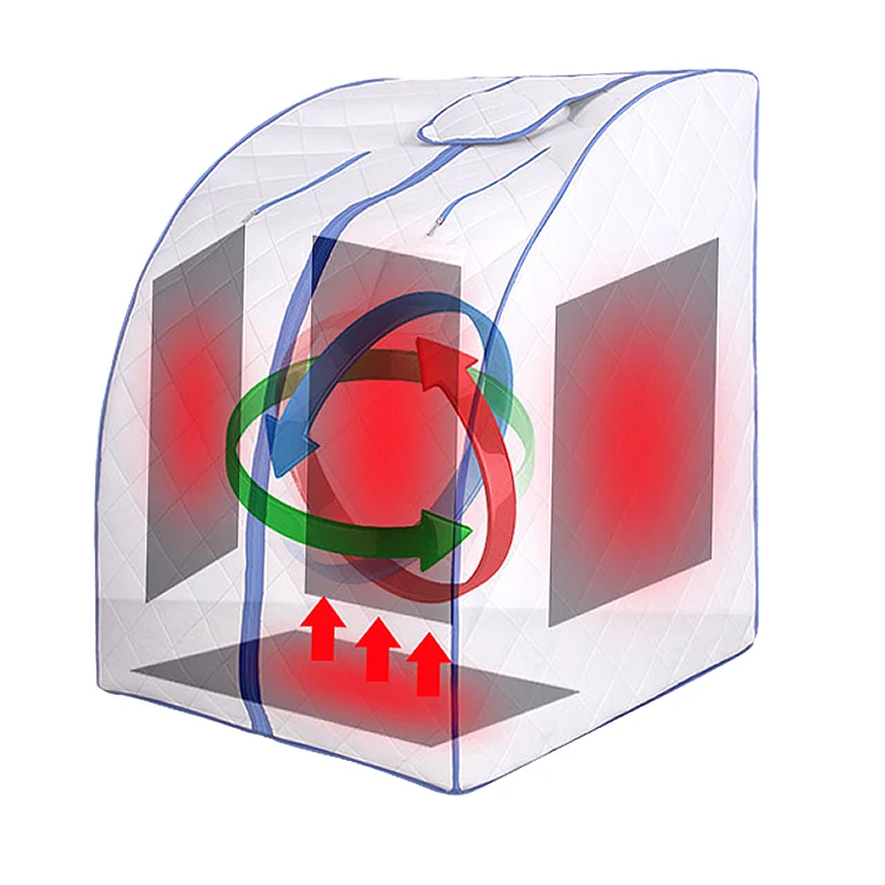 Портативная сауна с дальним инфракрасным излучением для одного человека, домашняя спа-Детокс-терапия, напольная Подушка с подогревом (желтая)