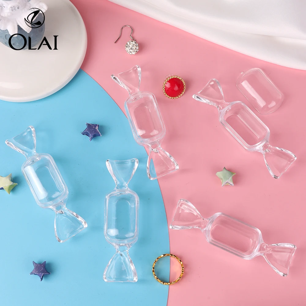 Stock Cheap Gift Transparent Plastic Insert Candy Ring Small Jewelry Storage Box