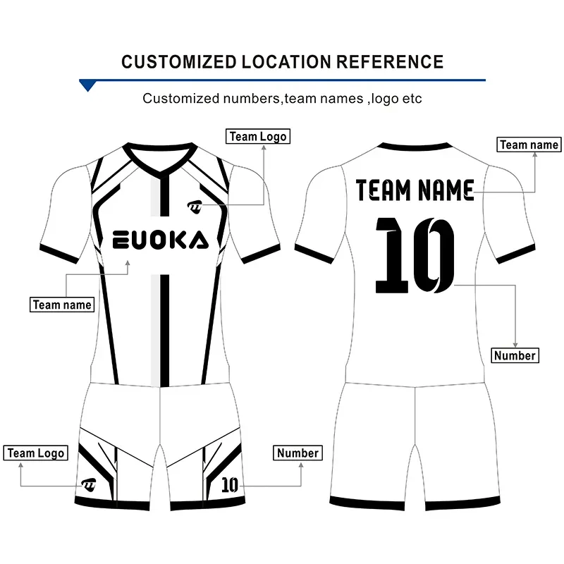 Thermal Sublimation Printing Custom Football Uniform Uniform Sportswear