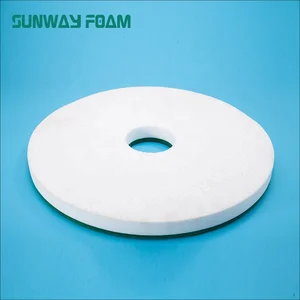 Factory High Density Floor Cleaning Circle Compressed Melamine Sponge with Scouring Pad