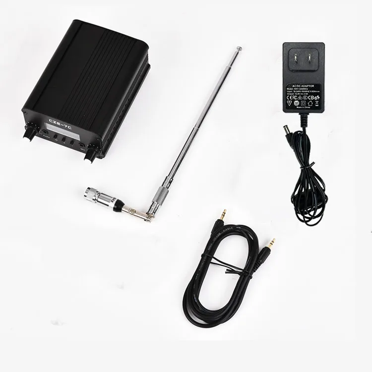 CZE-7C 1W/7W ステレオFMトランスミッター 76-108MHz アンテナ付き