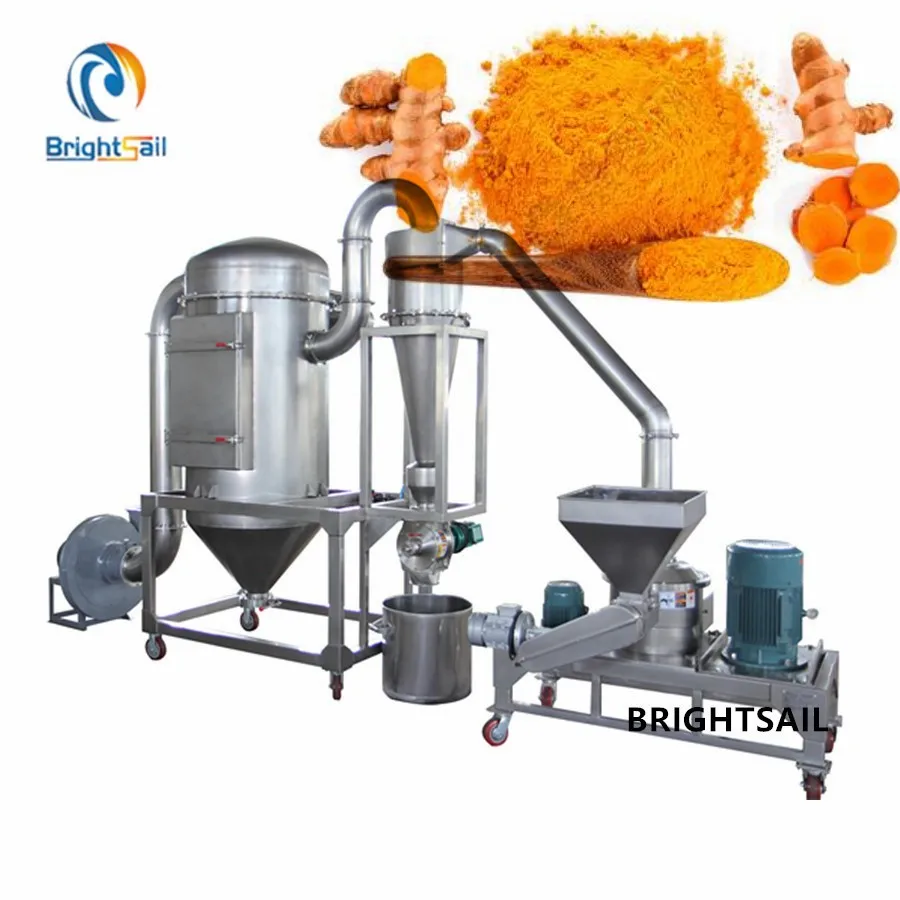 Brightsail Turmeric Powder Making Milling Machine Turmeric Root Grinding Machine Dried Turmeric Grinders Mill