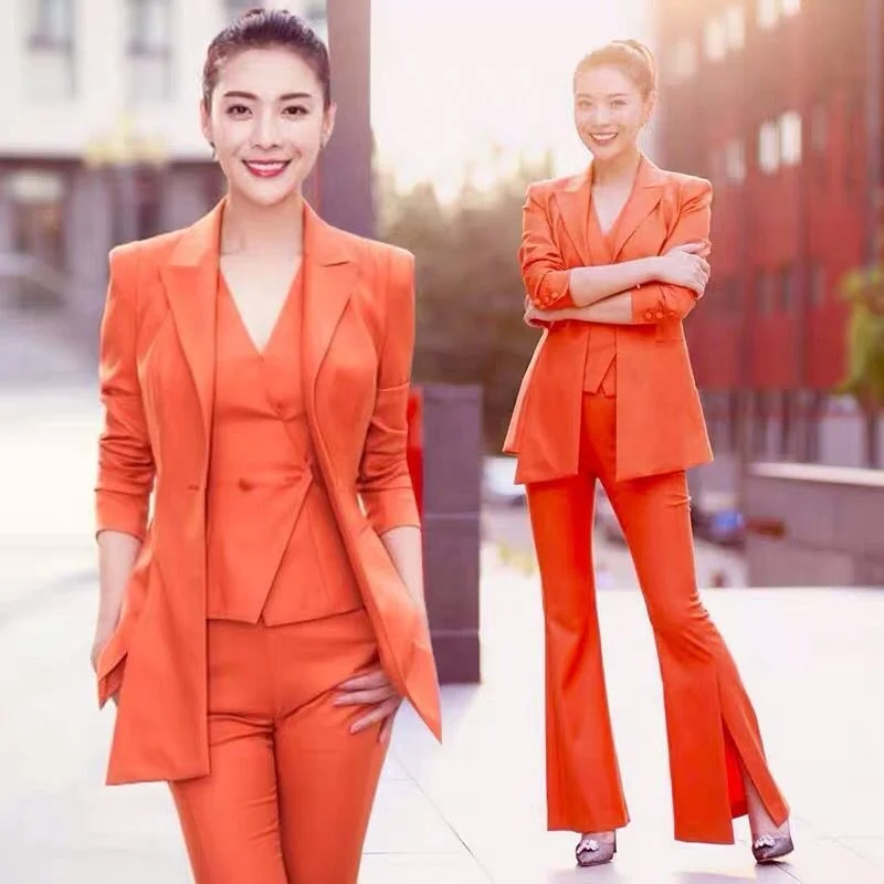 latest design coat pant women suit women blazer jacket pant suits set