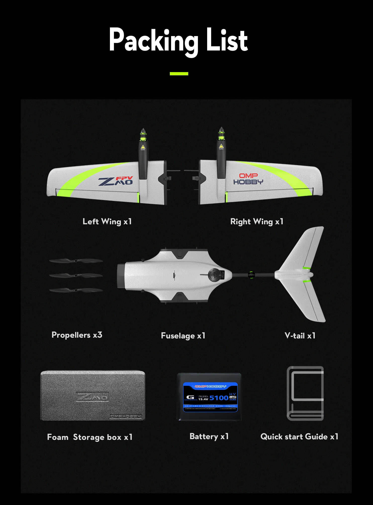 OMPHOBBY ZMO VTOL Airplane Parts Aileron Servo