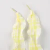 Light yellow plaid shoelaces