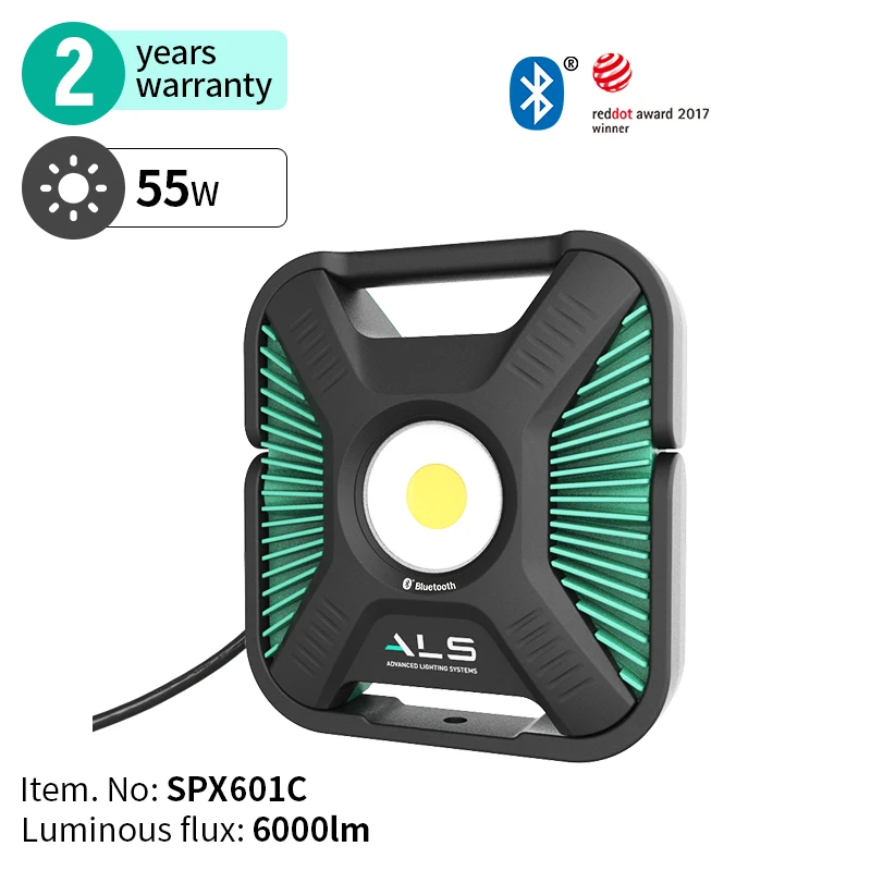 ALS Corded Multifunction Memory Function Portable Handheld COB LED AC Outdoor Lighting Flood Light Spot Light Working Lamp