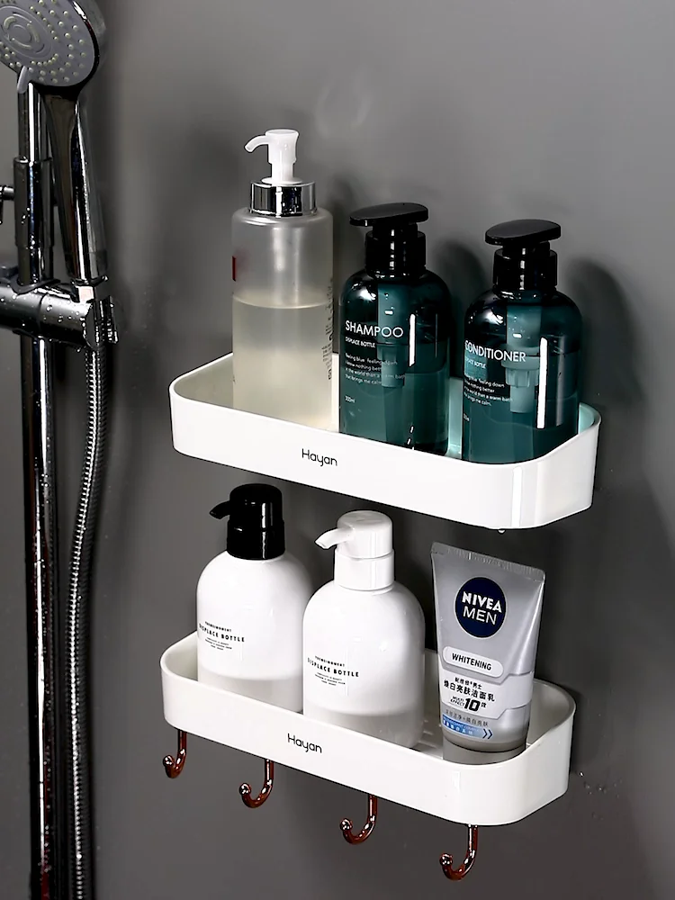 Self Adhesive Triangle Organizer Shower Rack Wall Mount Shower Corner Shelf Bathroom Shelf Caddy