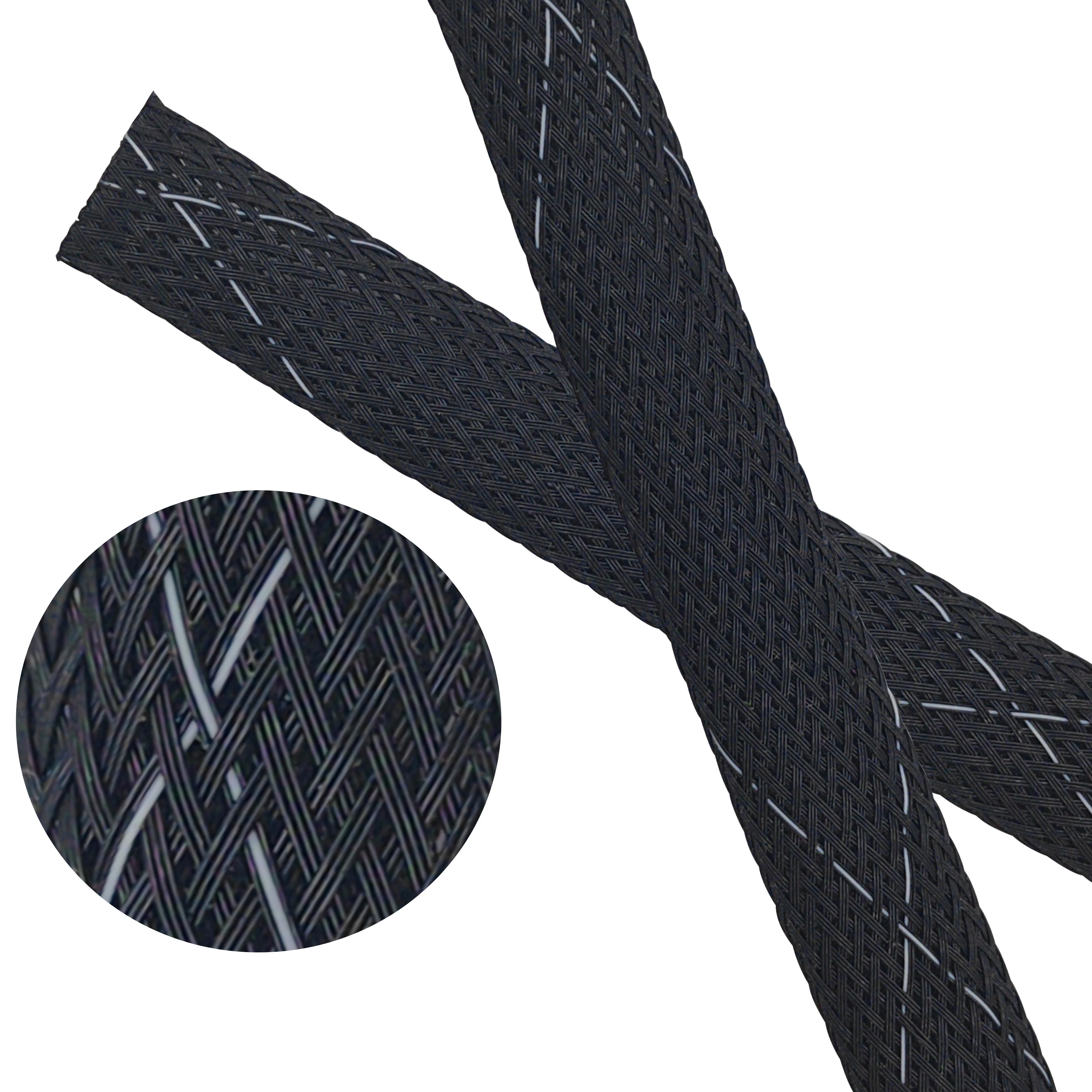 Colorful Insulating Flexible Cable Sleeves with Abrasion Resistance Wire Harness Protector for Braiding Cable Bundle Management
