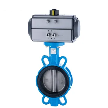 Pneumatic Stainless Steel Plate Without Backrest Soft Seal to Clamp Butterfly Valve