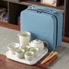 Ru Kiln yellow tea set F