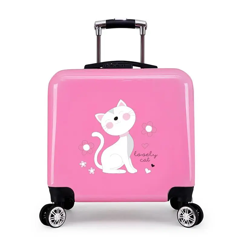 2 Piece Luggage Set Suitcase Cartoon Kids Luggage Makeup Suitcase Portable  Designer Suitcases Bag Carry On Luggage With Wheels - Rolling Luggage -  AliExpress