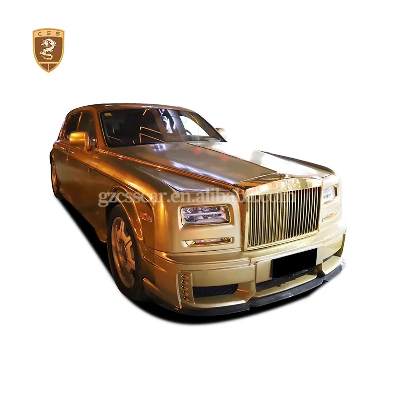 For Rolls Royce Phantom Wd Style Bodykit Fiberglass Front Rear Bumpers Side Skirts Facelift Car Body Kit