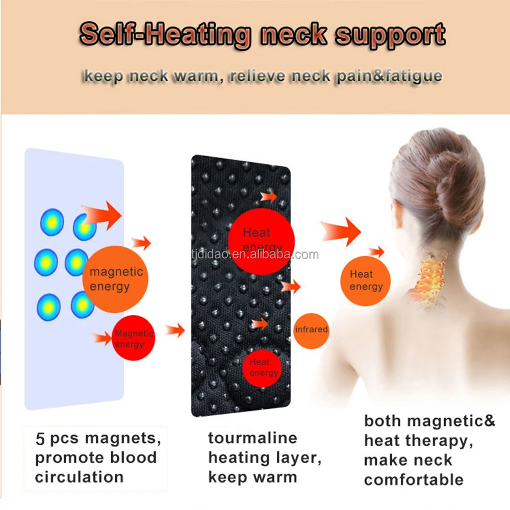 Tourmaline Selfheating Therapy Neck Pad Wrap For Neck Pain