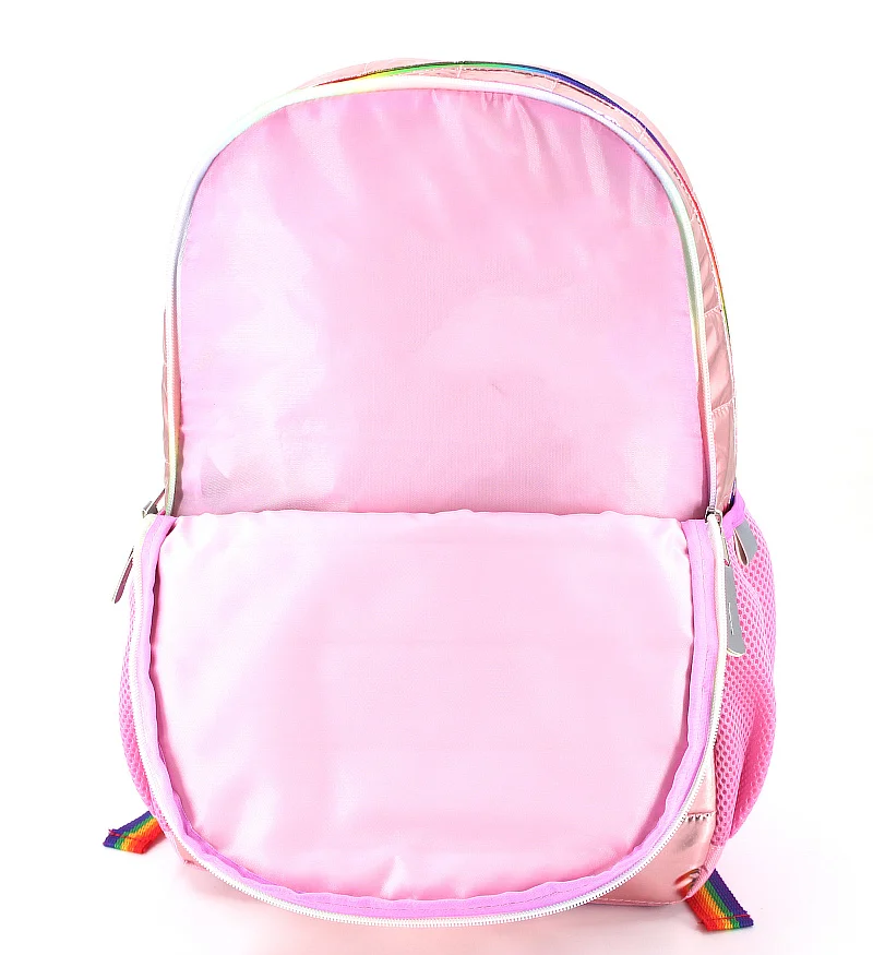 Customize Pink Special Quilted Puffer Backpack for Girls display picture 1