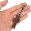 Straight black walnut-keychain