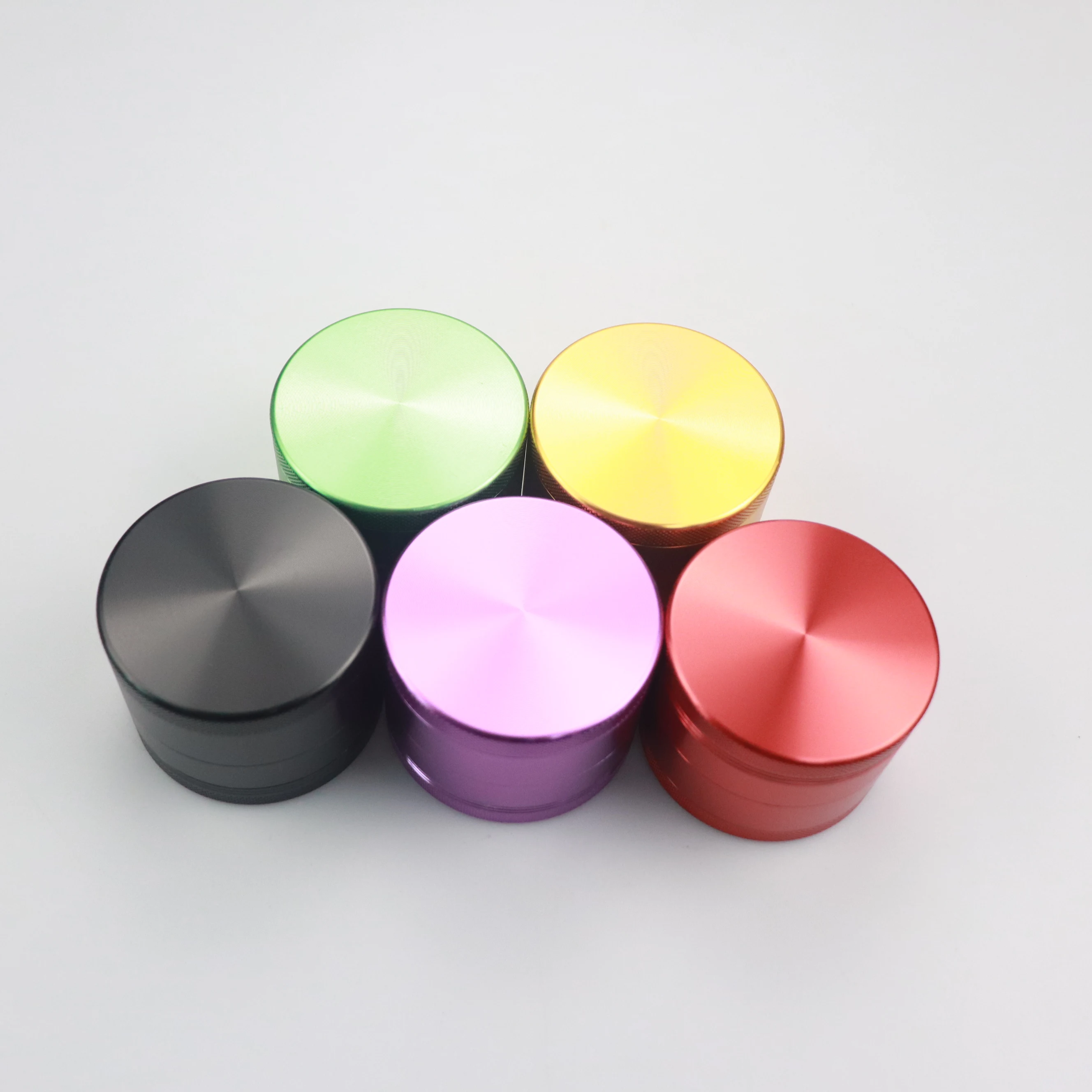 Factory 40mm 4 Layers Metal Grinder Customized Spice Crusher Aluminum
