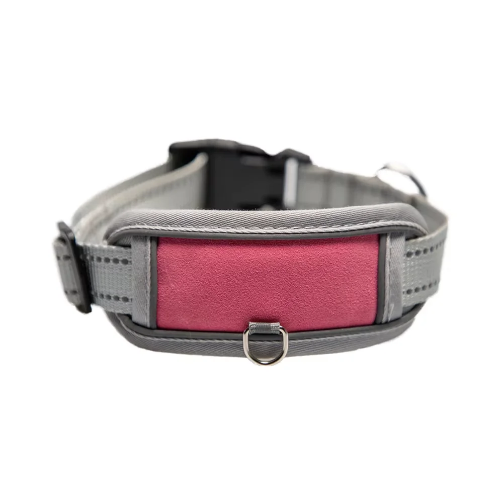 Diving cloth lined with micro-elastic cushioning comfort collar anti- strangle reflective printed pet dog collar